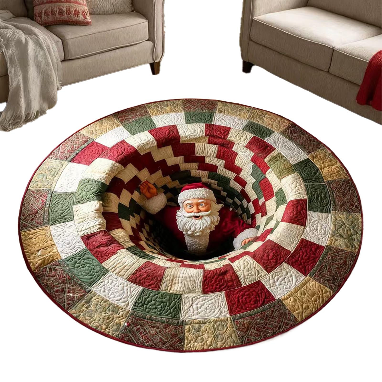 Navidad Felpudo de Entrada Felpudos Decorativos Antideslizantes y