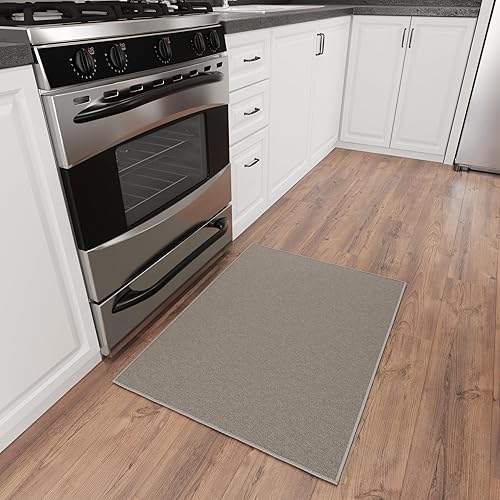 Miniatura 59 de Sweet Home Stores Alfombra lavable antideslizante con parte trasera de goma para cocina, pasillos, baño, entrada, dormitorio, 2 pies 3 pulgadas x 3