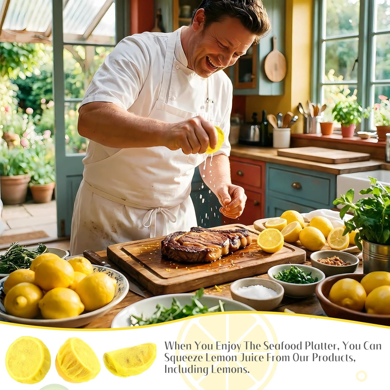 1000 Pack Lemon Wedge Stretchable Wraps Covers Lemon Nets Bag Covers for Squeezing for Seed Free Squeezing of Halves or Wedge, Yellow