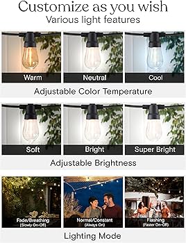 Brightech 104 (52x2) FT Ambience Pro Solar Powered Outdoor LED