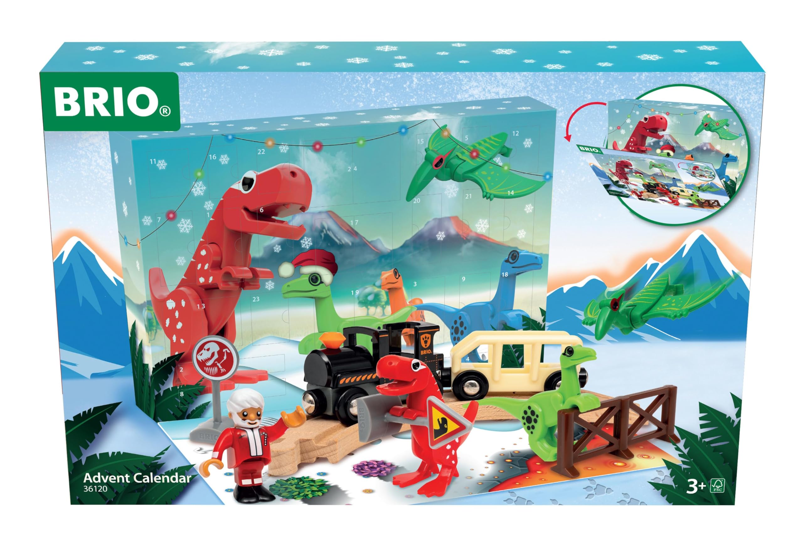 BRIO World - Advent Calendar for Kids Age 3 Years Up - Railway Accessories and Add Ons