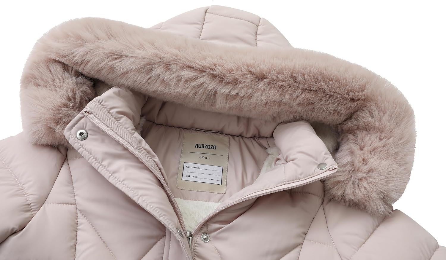 Girls' Warm Outwear Long Coat with Hood,Kid's Winter Puffer Jacket Insulated Warm Snow Parka - Image 4