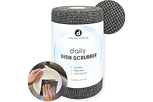 Daily Dish Scrubber - Essential Disposable Scrub Sheets for Effortless Kitchen & Bathroom Cleaning