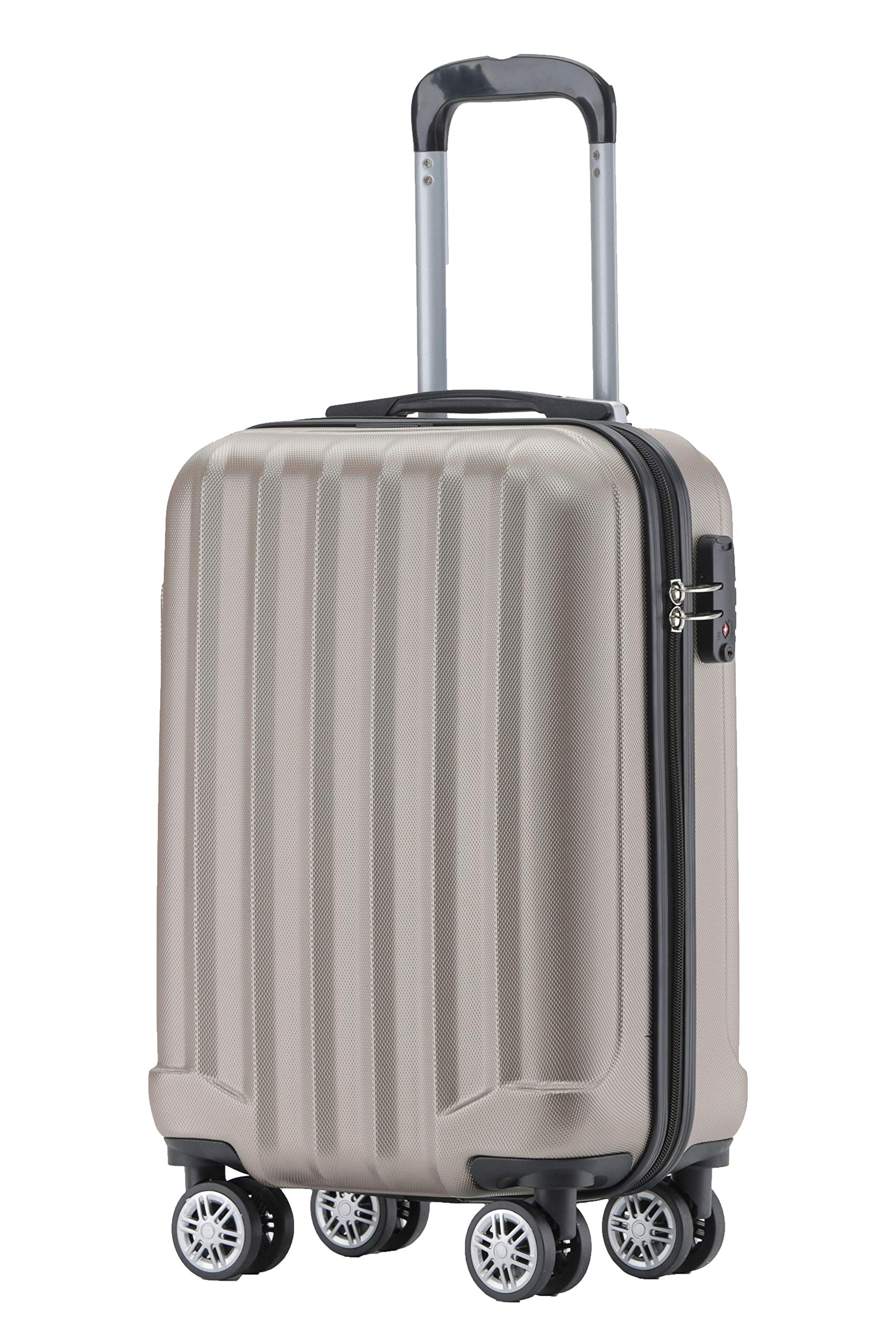BEIBYE TSA-Schloß 2080 Hangepäck Zwillingsrollen neu Reisekoffer Koffer Trolley Hartschale Set-XL-L-M(Boardcase)