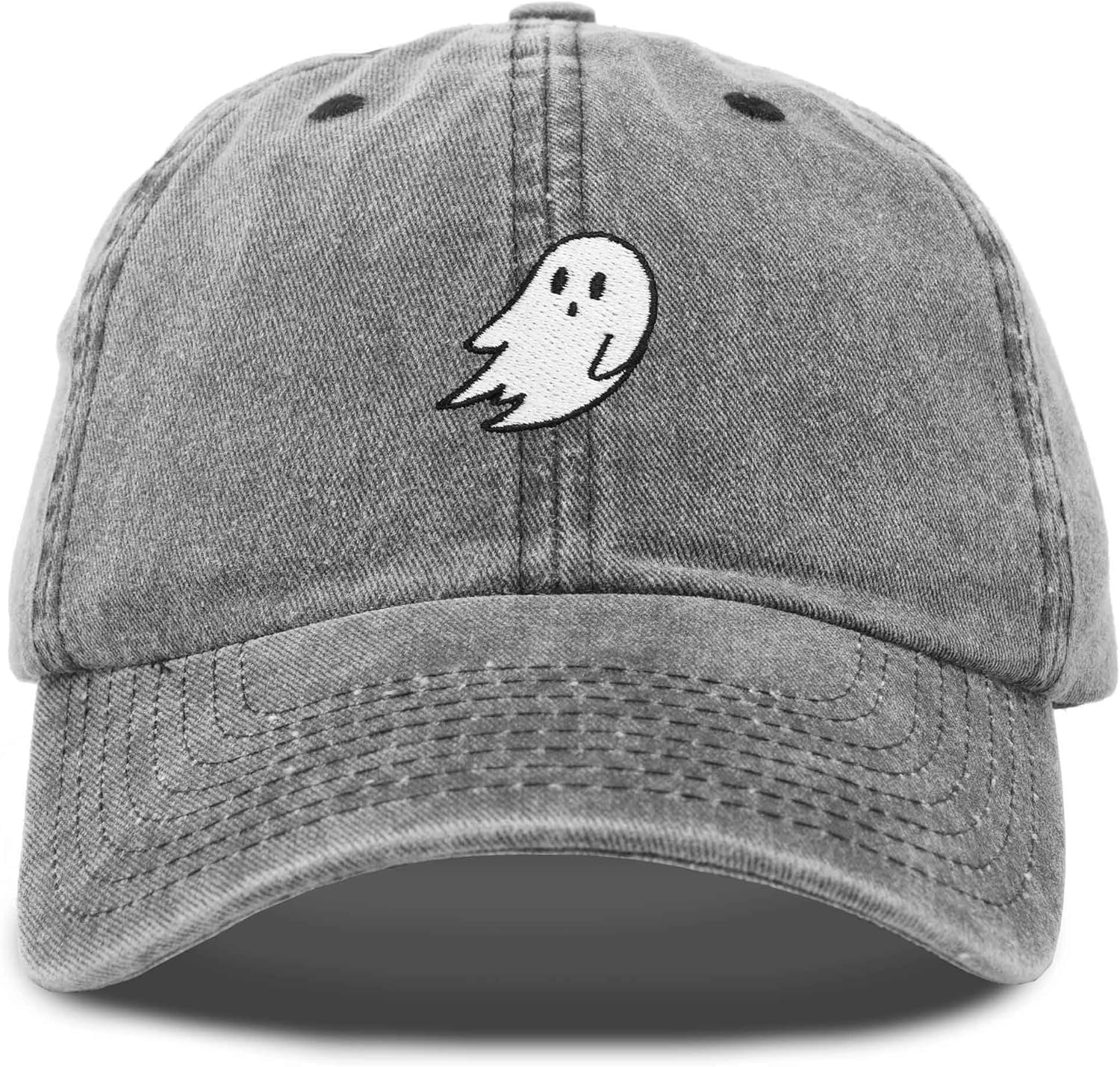 DALIX Ghost Embroidered Mens Womens Cotton Dad Hat Baseball Cap Adjustable