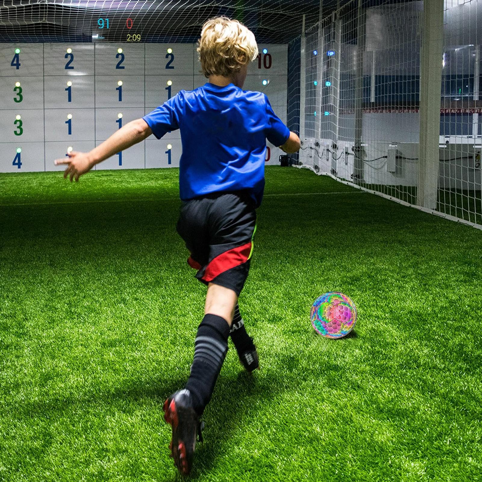Oświetlona piłka nożna, zapalona piłka nożna, Ćwiczenia | piłkarskie Świecąca aktywność nocna Trening, Fajne zabawki sportowe, sprzęt do ćwiczeń fitness dla nastoletnich chłopców i dz