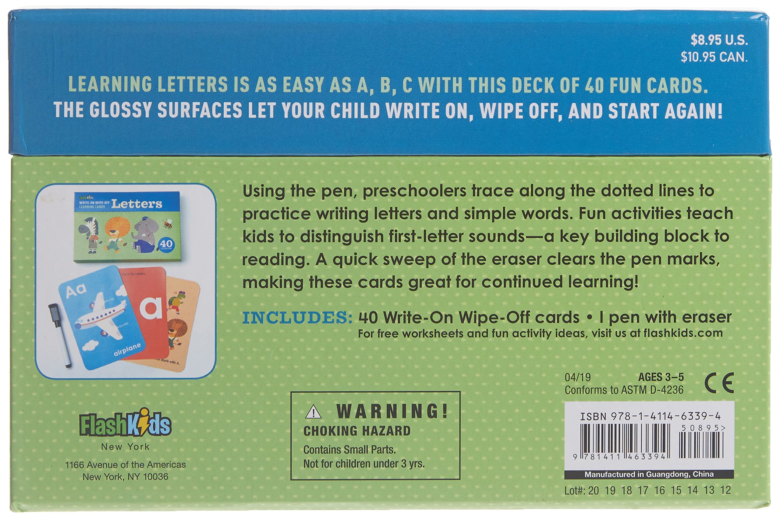 Write-On Wipe-Off Learning Cards: Letters - Image 3