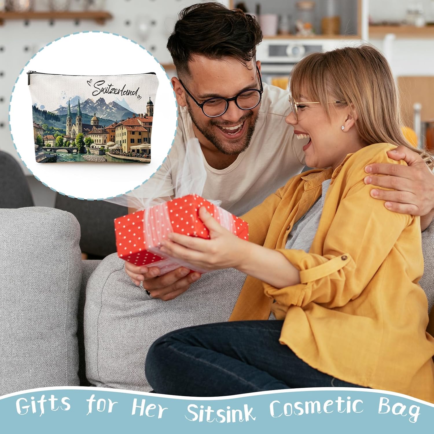 Switzerland Travel Souvenirs Gift - Zurich Lausanne Trip Gifts for Women, Swiss Alps Journey Gifts for Switzerland Lover Bridal Shower Holiday Homewarming Birthday Gift - Image 7