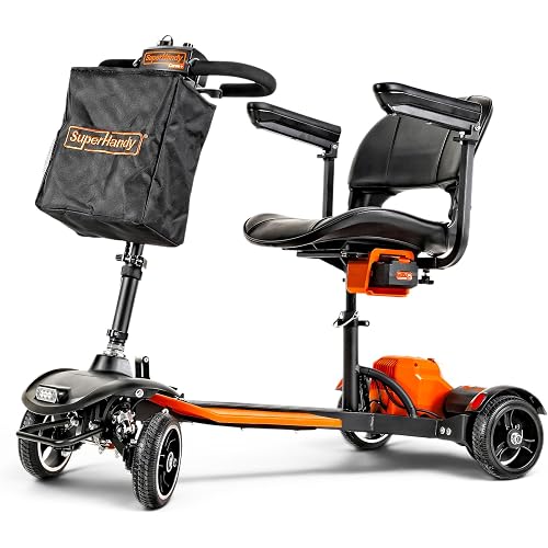 SuperHandy Foldable Mobility Scooter, Aviation-Grade Aluminum Frame | Passport Prime combines an aviation-grade aluminum frame for indoor and outdoor use