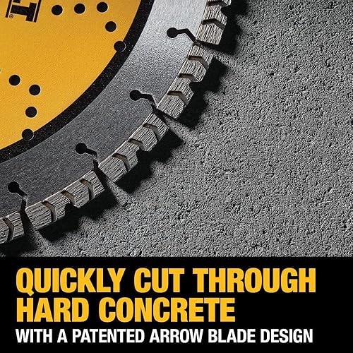 Miniatura 6 de DEWALT Hoja de sierra de diamante, hoja de hormigón y mampostería, segmentada, 9 pulgadas (DW47924)