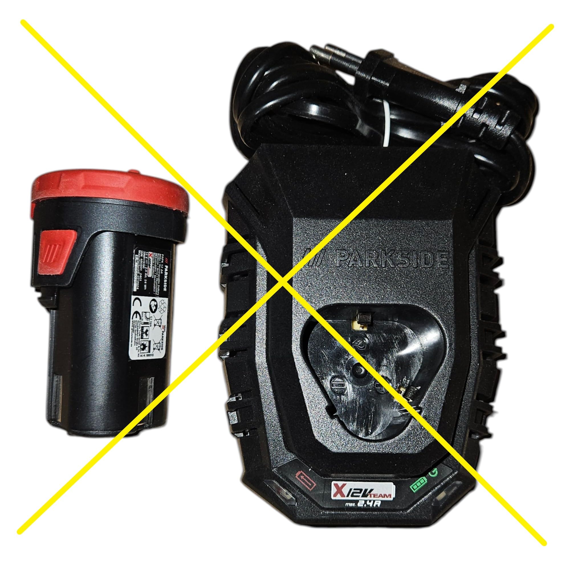 Parkside, Smerigliatrice angolare PWSA 12 B1 senza fili, batteria e caricabatterie non inclusi