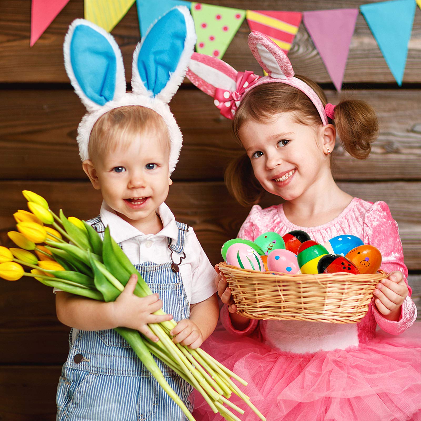 Behone Maracas Bébé,12 Pièces Maracas En Bois,Maracas Pour