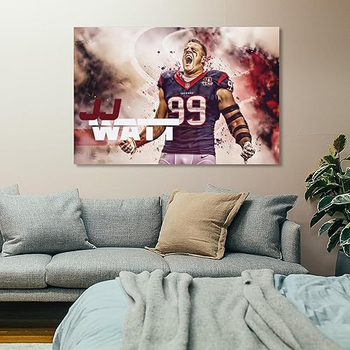 Miniatura 7 de ANDUI Póster de JJ Watt DT Muscle Defender Rising Star Wall Art Picture Painting Póster impreso en lienzo Obras de arte para dormitorio, sala de