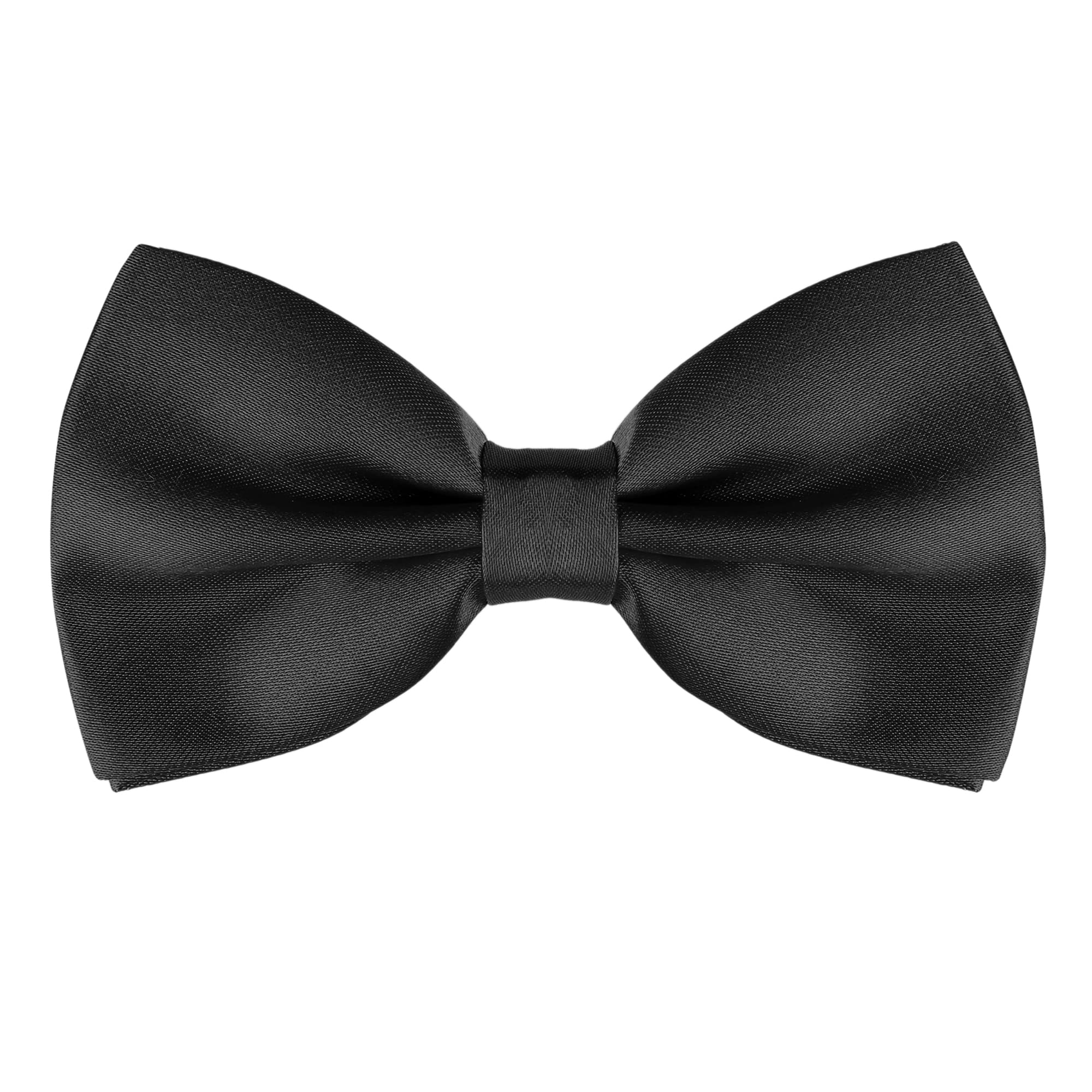 Allegra KPre-tied Solid Adjustable Bowtie Classic Tuxedo Wedding Bow Ties for Men