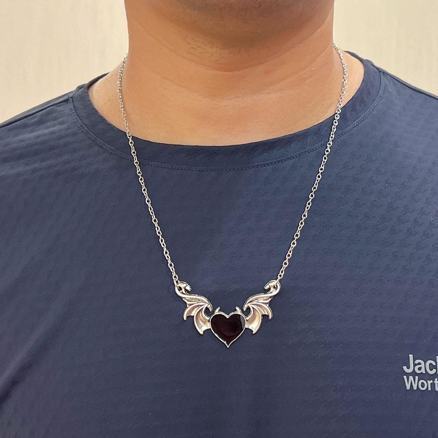 Bat Necklace for Women/Men Gothic Heart Choker Necklace Retro Hip Hop Style Pendant Punk Cool Bat Wing Choker Punk Jewelry - Image 3