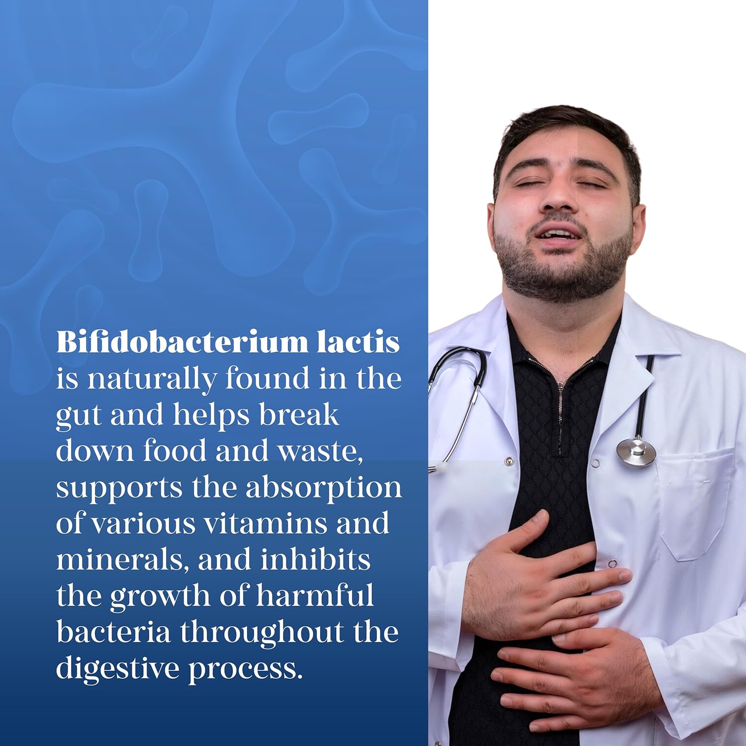 Probiotics Bifidobacterium Lactis 50 Billion CFU Probiotics for Men & Women Supports Intestinal Digestive & Gut Health - 60 Veggie Capules 50 Billion CFU - Image 6