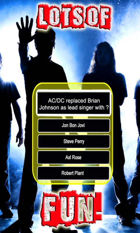 Rock Music Trivia Fans Test Your Knowledge Quiz:Amazon.com:Appstore for ...