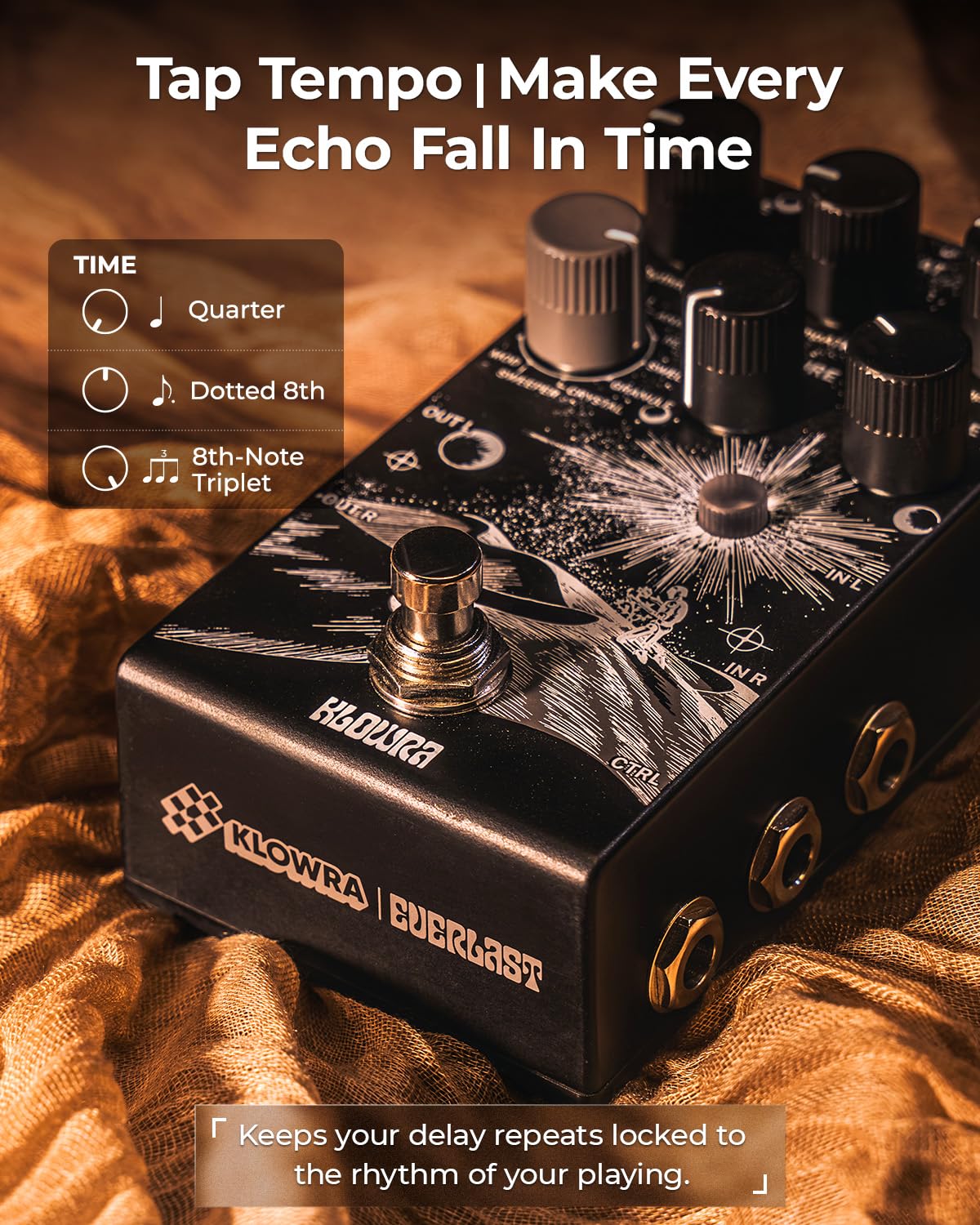 Amazon | Klowra Everlast Delay ギターペダル エレキギター用