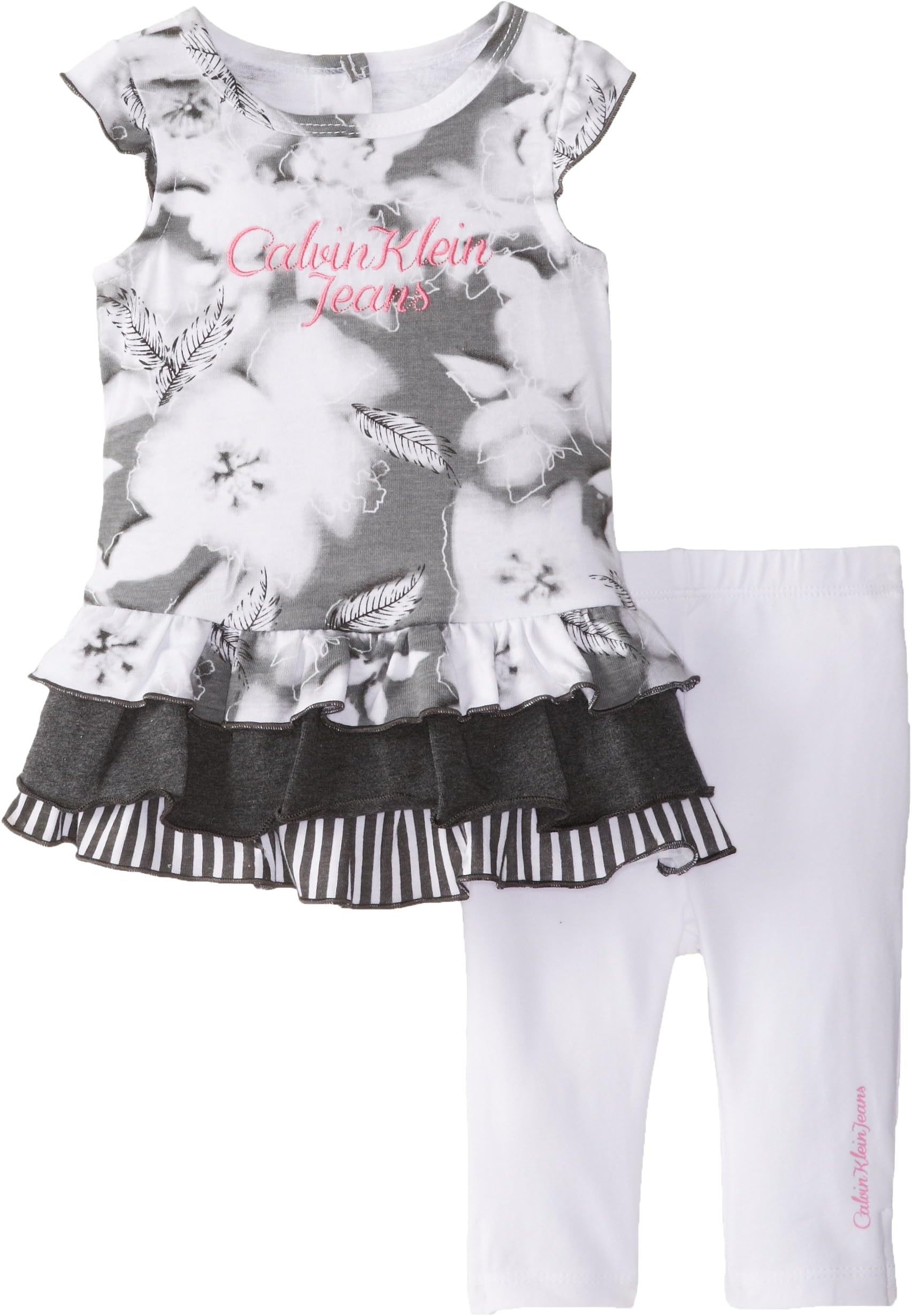 Calvin Klein Baby Girls' Printed Tunic with Pants