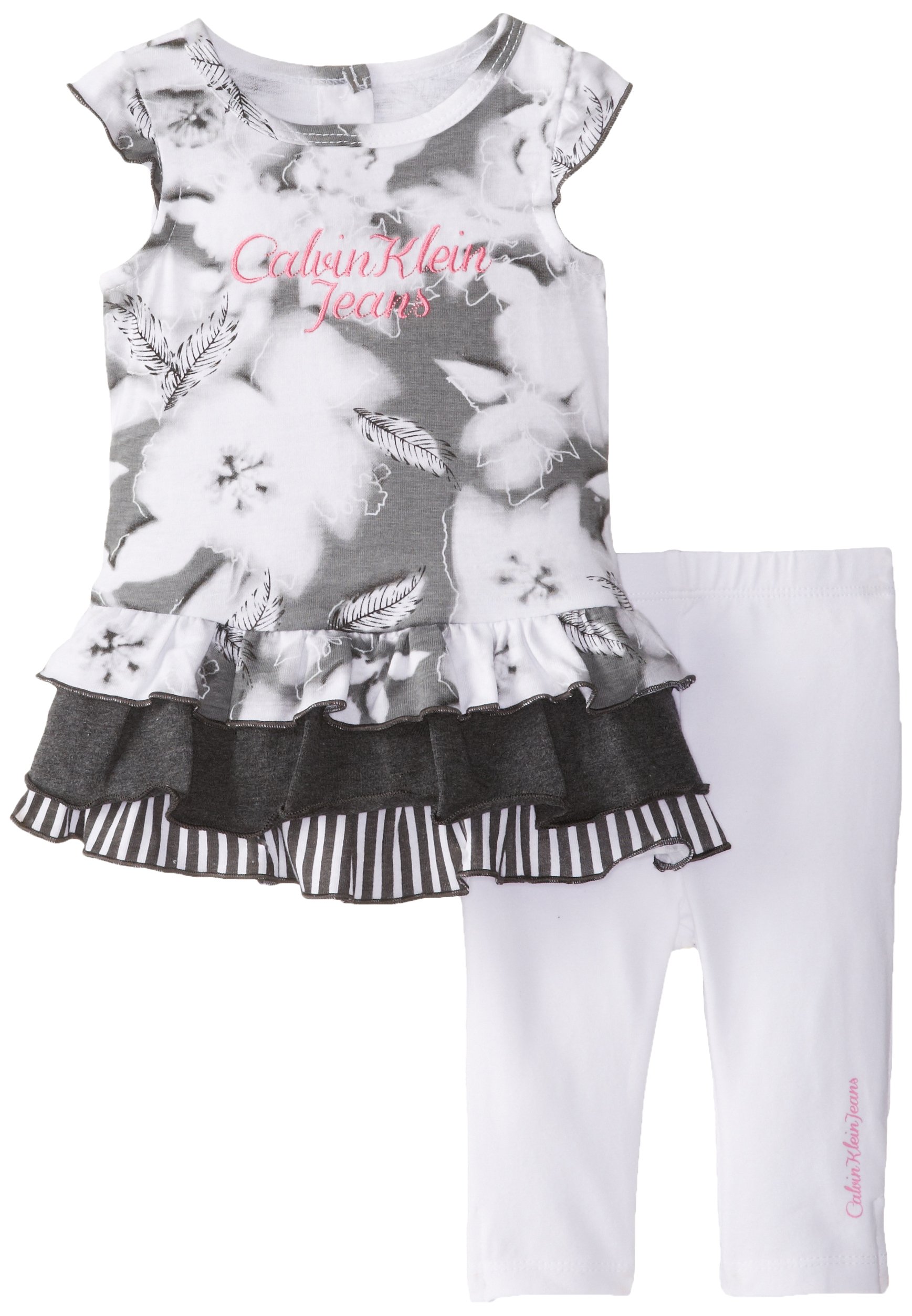 Calvin Klein Baby Girls' Printed Tunic with Pants