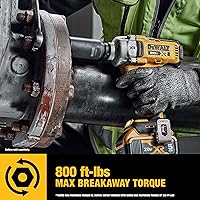 Vista 4 de Dewalt DCF891BR 20V MAX XR Llave de impacto inalámbrica de iones de litio de 1/2 pulgada sin escobillas con yunque de anillo de cerdo