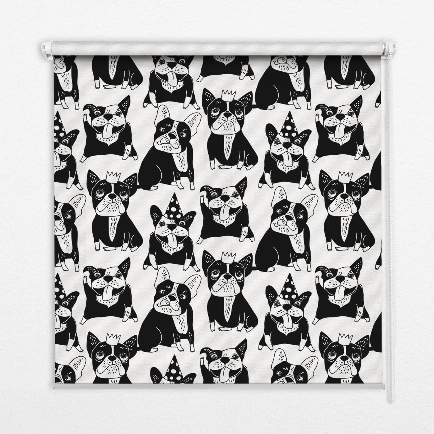 Store enrouleur occultante Tulup pour chambre d'enfant au motif de chiens