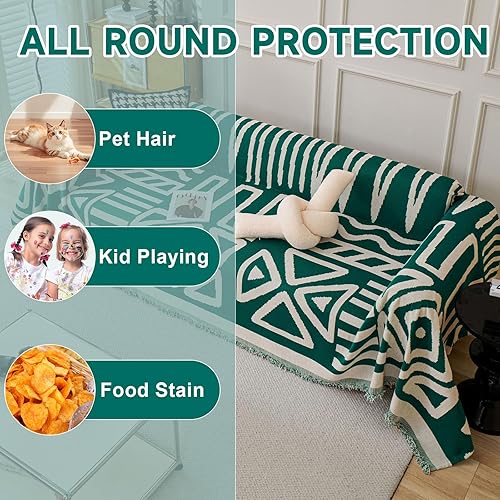Vista 52 de VClife - Funda para sofá de 2 plazas o modular, de felpilla, antideslizante, lavable, apta para perros, protectora, caqui, 71 x 118 pulgadas 0 0