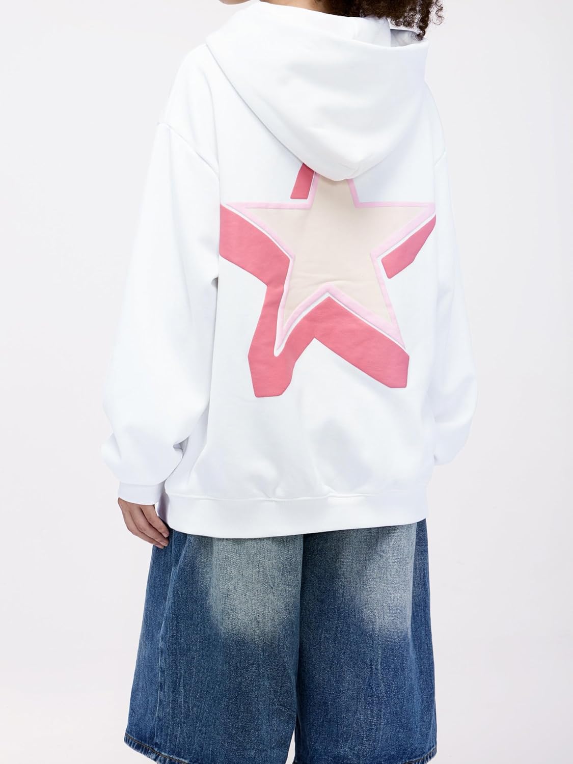 Aelfric Eden Womens Oversized Star Graphic Hoodies Fashion Long Sleeve Hoodie Pullover Hooded Sweatshirt Unisex - Image 8