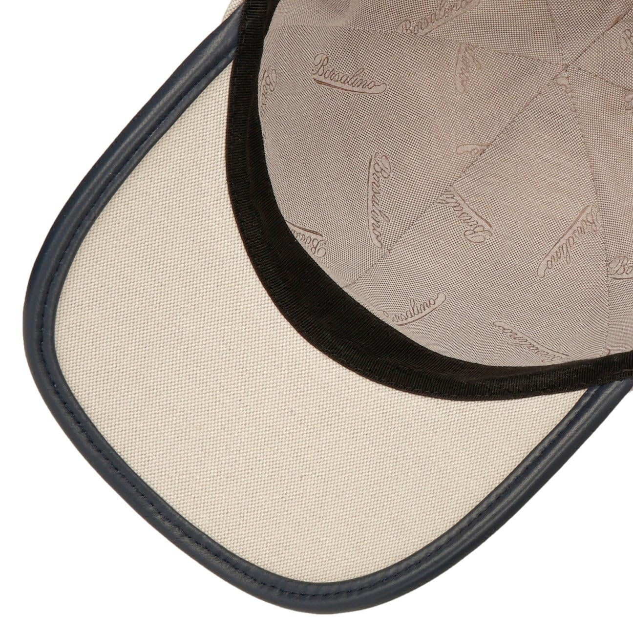 Borsalino Contrast Edge czapka golfowa bejsbolówka bejsbolówka bawełniana czapka lniana czapka golfowa dla kobiet i mężczyzn – Made in Italy Snapback, z daszkiem, podszewką