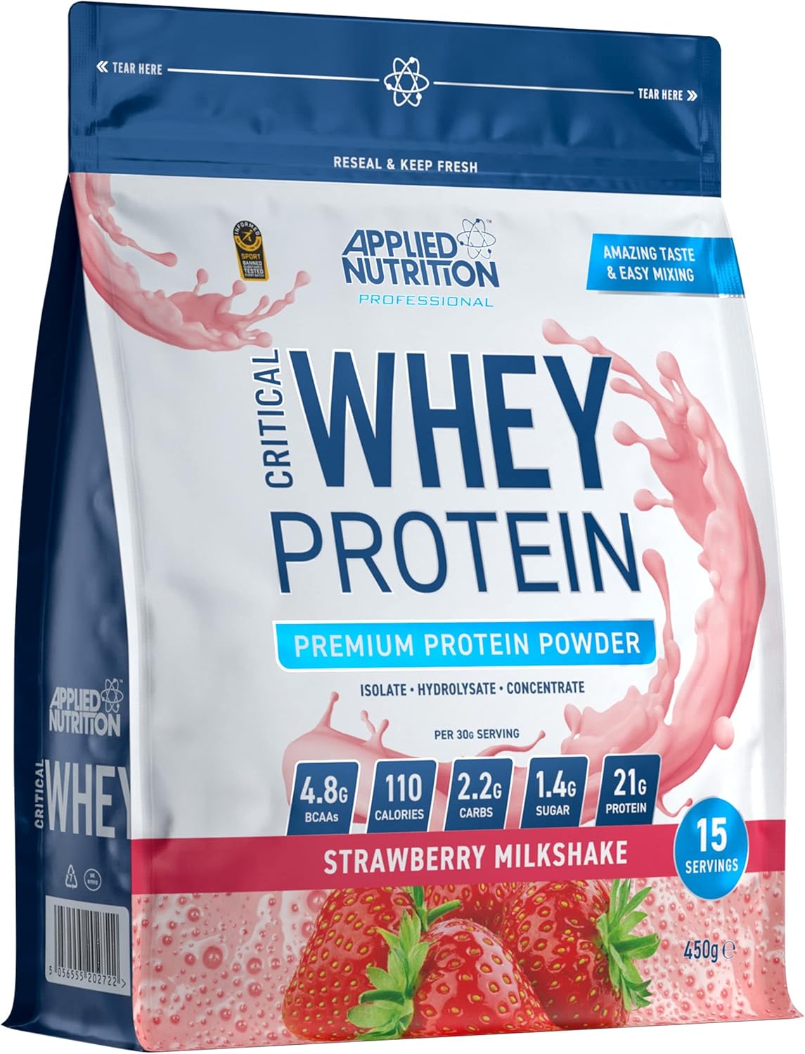 Critical Whey, Strawberry Milkshake – 450g