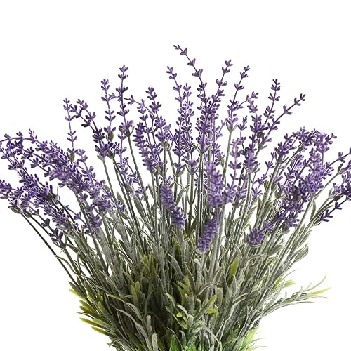 Artificial Lavender Flowers with Silk Flocked Fake Lavender Plant for