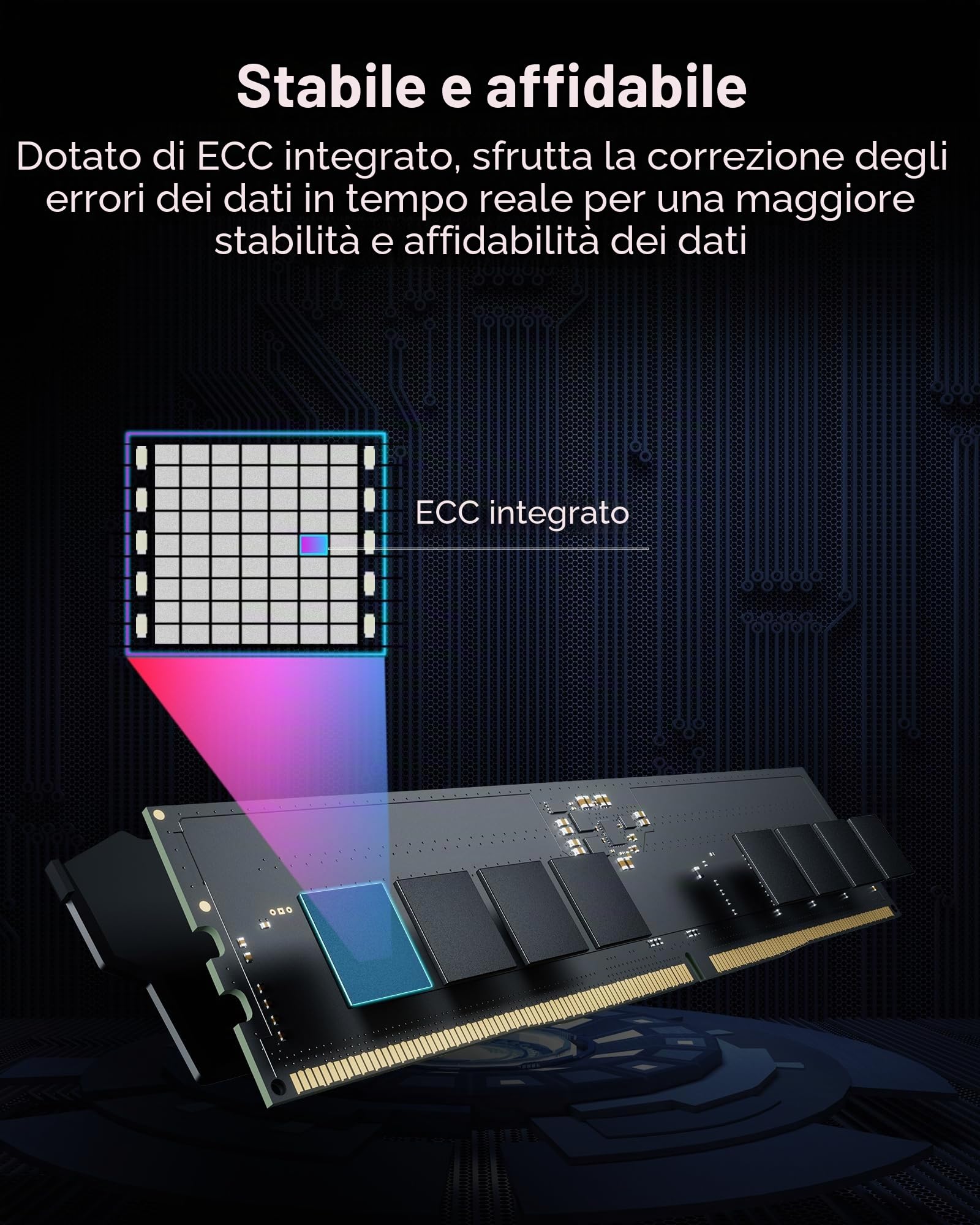Lexar RGB DDR5 RAM 32 GB Kit (2 x 16 GB) 6400 MHz CL32, 288 pin, UDIMM, memoria per computer gaming, desktop DRAM per XMP 3.0, AMD EXPO, CL32-38-38-76, 1,4 V