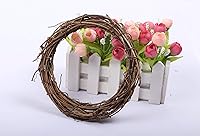 Vista 3 de YYCRAFT 4 coronas de vid de madera, 8 pulgadas