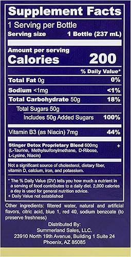 Miniatura 7 de Stinger Detox Buzz - Bebida extra fuerte 5X sabor a uva 8 onzas líquidas