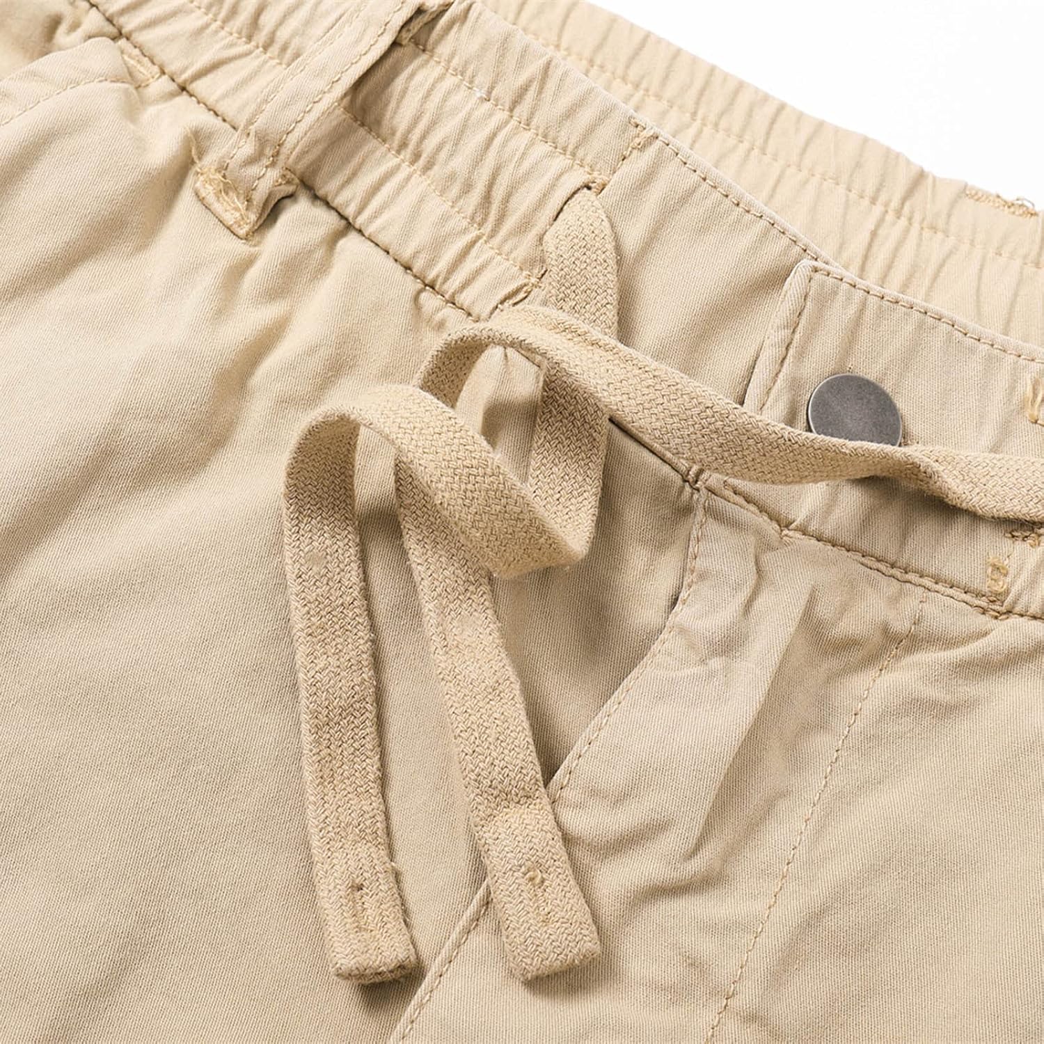 Mens Athletic Shorts with Pockets Elastic Waist Drawstring Cargo Shorts Lightweight Casual Gym Shorts Workout Shorts