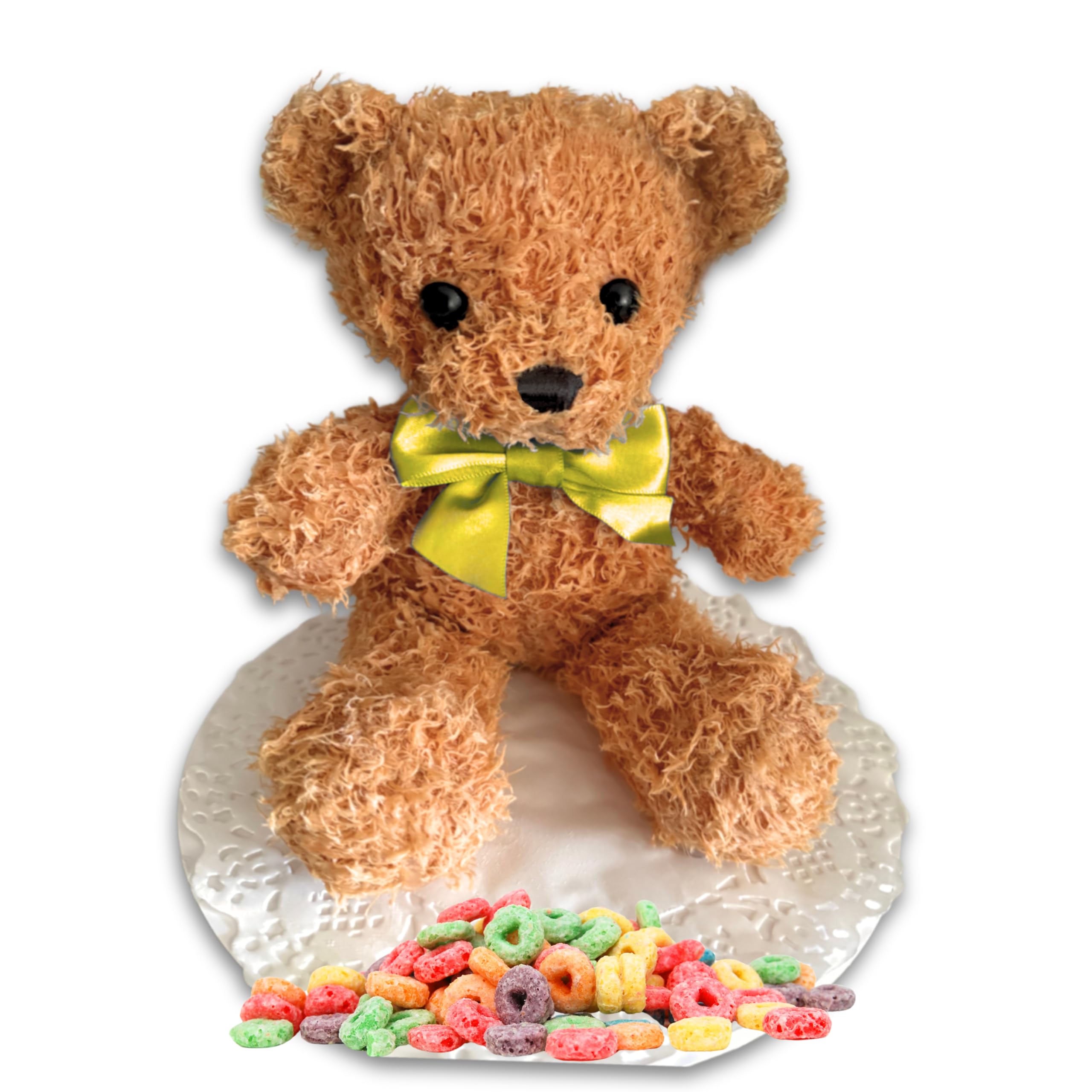 Handmade Scented Wax Dipped Teddy Bear – Handcrafted Novelty Gift with Over 700 HOURS of Long Lasting Scent (Fruity Loops)