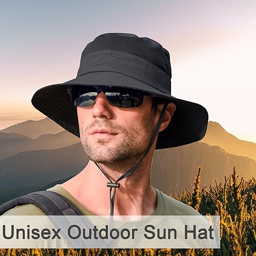 Miniatura 3 de ZOORON Sombreros de sol para hombres y mujeres UPF 50+, sombrero de pescador, protección UV, sombrero Boonie para pesca, senderismo, jardín, safari,