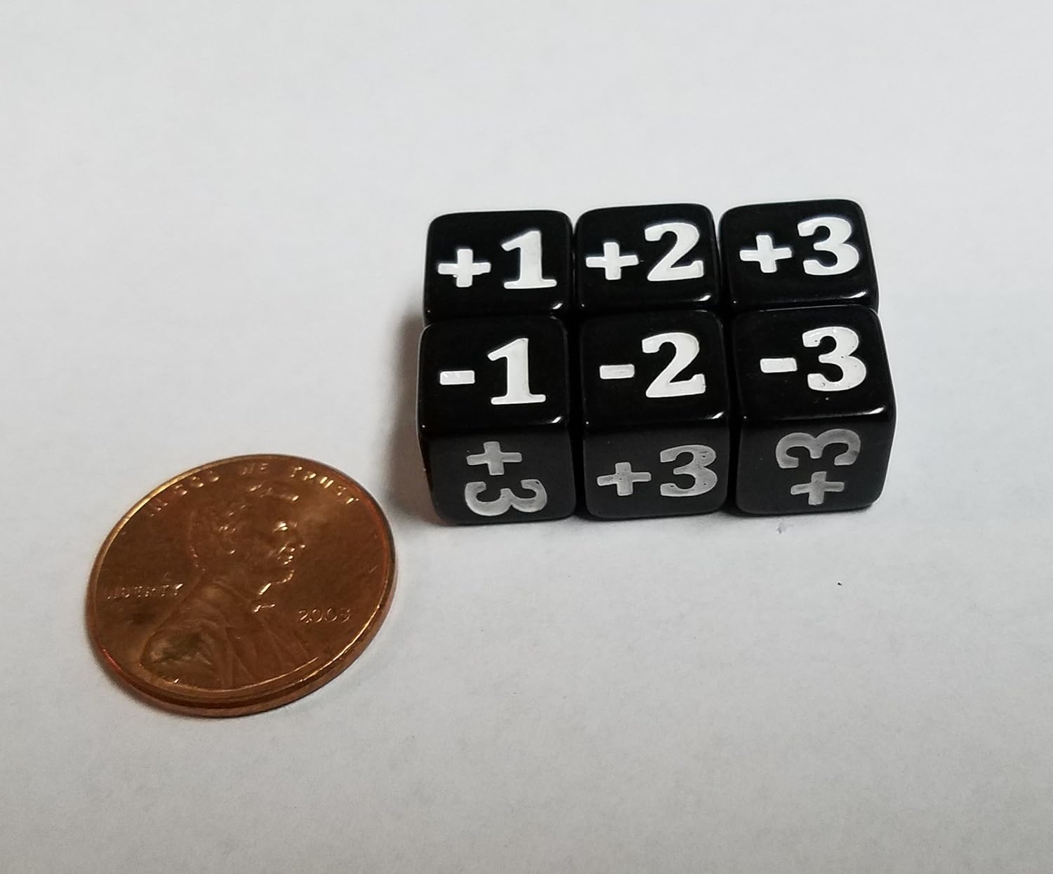 Gaming 10x Black Micro CCG Stats Modifier Dice for Games Like Magic: The Gathering (10mm)