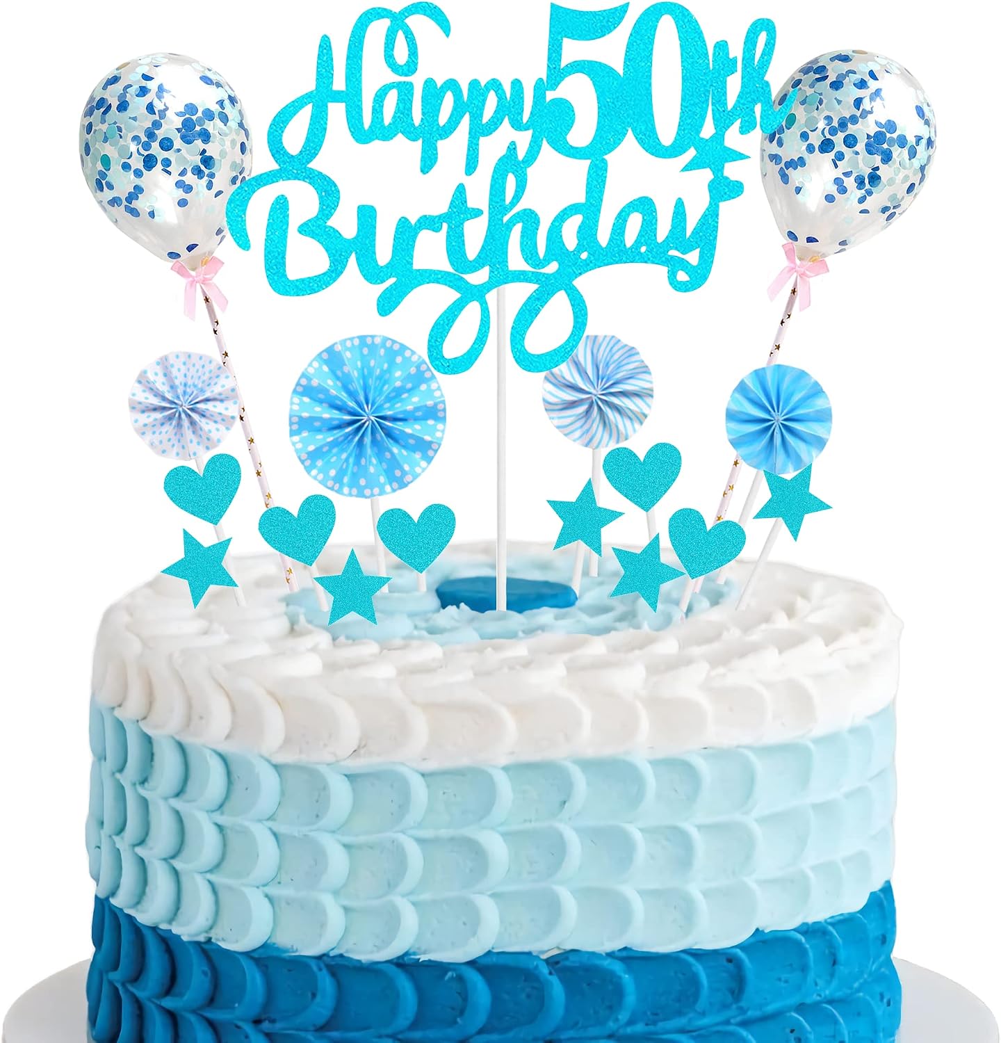 Cake Decoration 50th Birthday Decoration Cake Topper 50 Cake Decoration 50th Birthday Man Happy Birthday 50 Cake Decoration 50 Years Man Woman Cake Decoration 50th Birthday Man Blue Cake Decoration 50th Birthday Man Blue