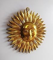 Vista 2 de PARIJAT HANDICRAFT Ídolo colgante de pared de aluminio para Vastu, buena suerte, éxito y prosperidad para energía positiva para la decoración