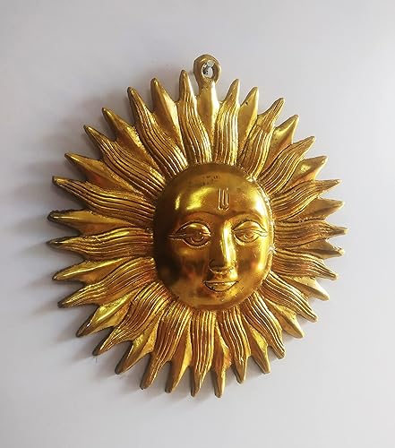 Miniatura 2 de PARIJAT HANDICRAFT Ídolo colgante de pared de aluminio para Vastu, buena suerte, éxito y prosperidad para energía positiva para la decoración del