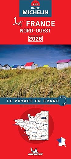 Northwestern France 2026 - Michelin National Map 706