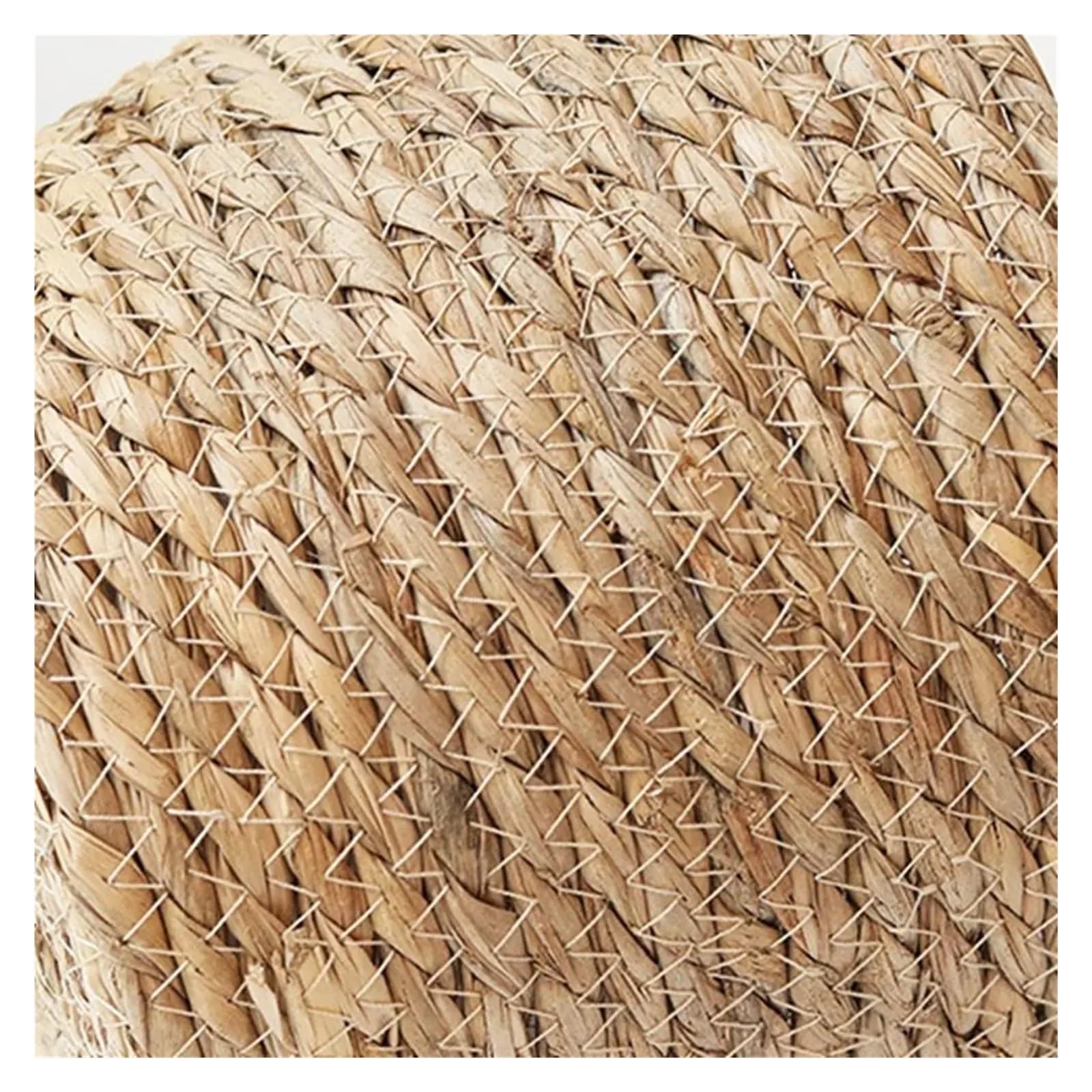 Wiklinowy kosz piknikowy, Straw Weaving S/M/L Plant Pot Storage Basket For Indoor Outdoor Plants Flowers(L-Style B)