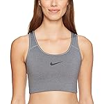 Nike Women's Swoosh Bra 2.0 (Carbon Heather, X-Large)