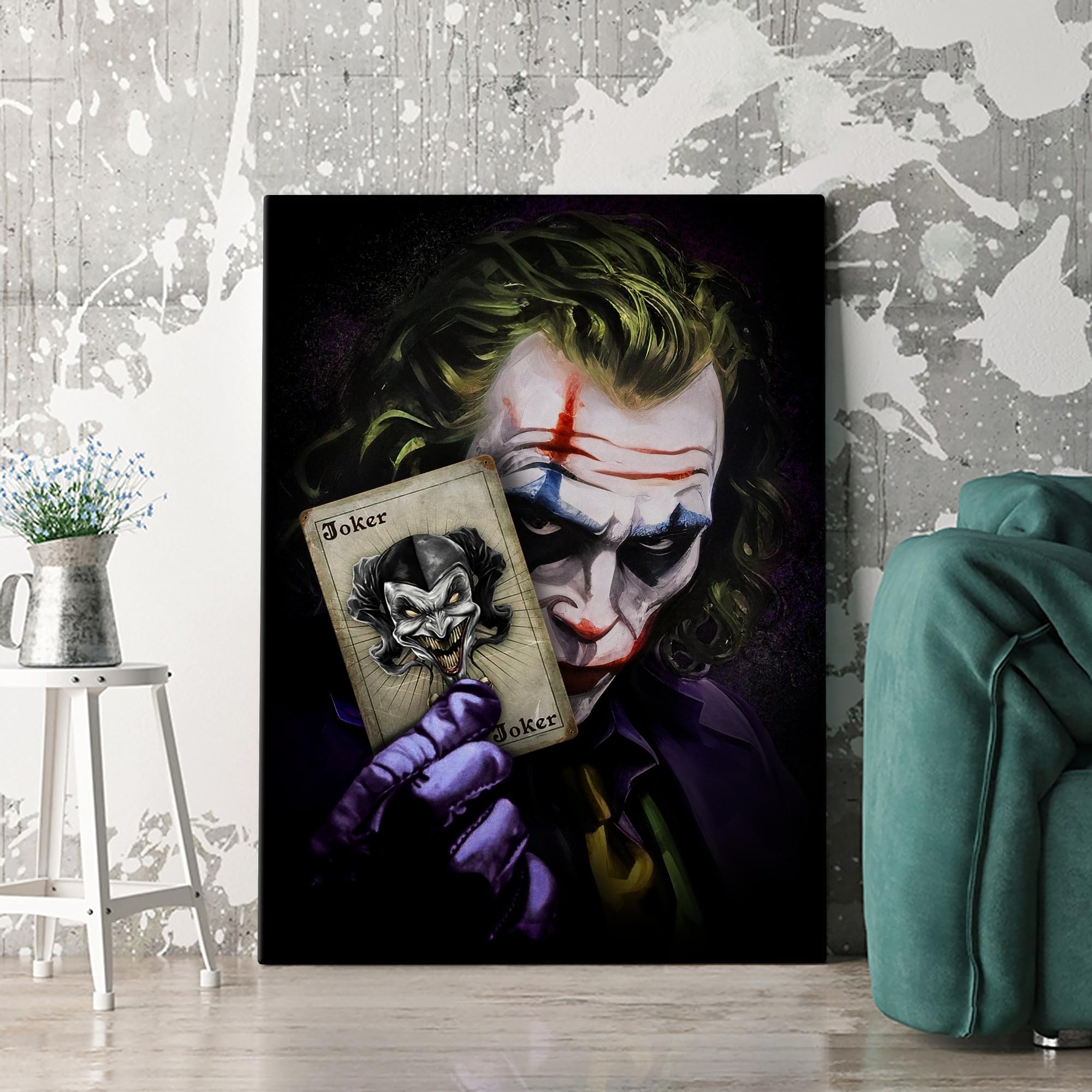 Artmazing | Boxer Graffiti Modern Art Immagine | S-Art | Quadro su tela | Poster da parete moderno | Boxer Street Art | Immagini di design | XXL | Boxer su tela formato verticale