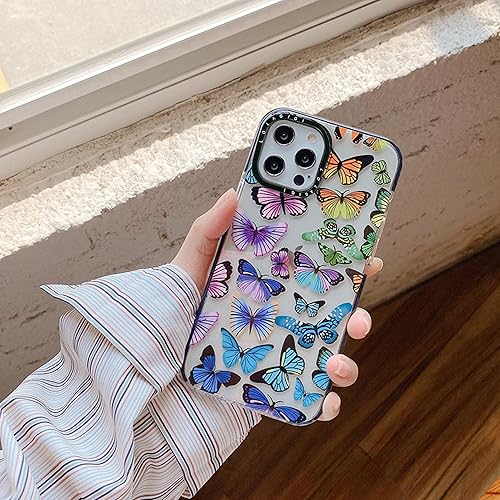 Miniatura 2 de Funda para iPhone 11 Pro Max para mujer, diseño femenino de mariposa de color lindo diseño femenino de dibujos animados kawaii para niñas y