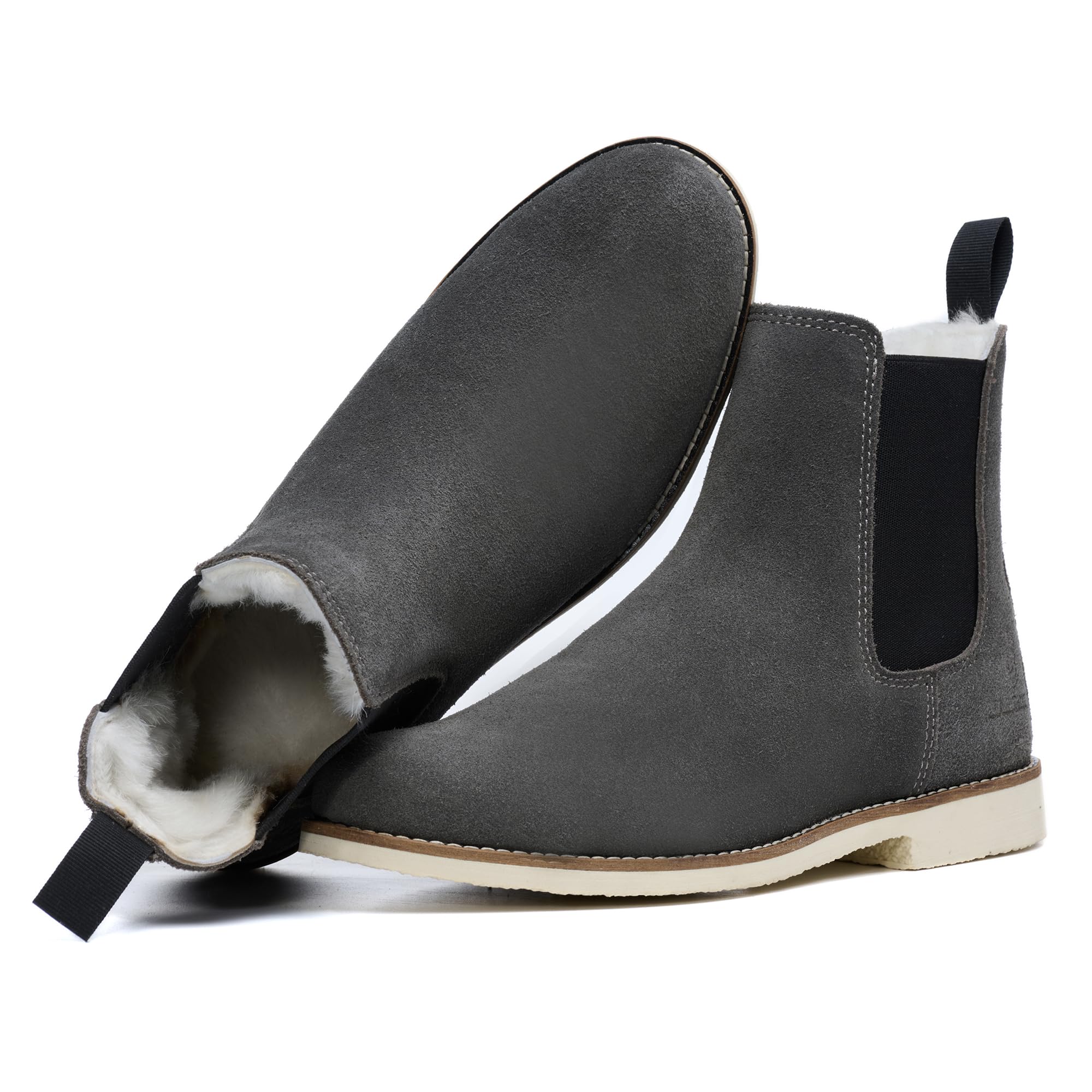 SL-Saint Handgefertigte Klassische Chelsea Stiefel für Männer Mode Echtes Rindsleder Slip On