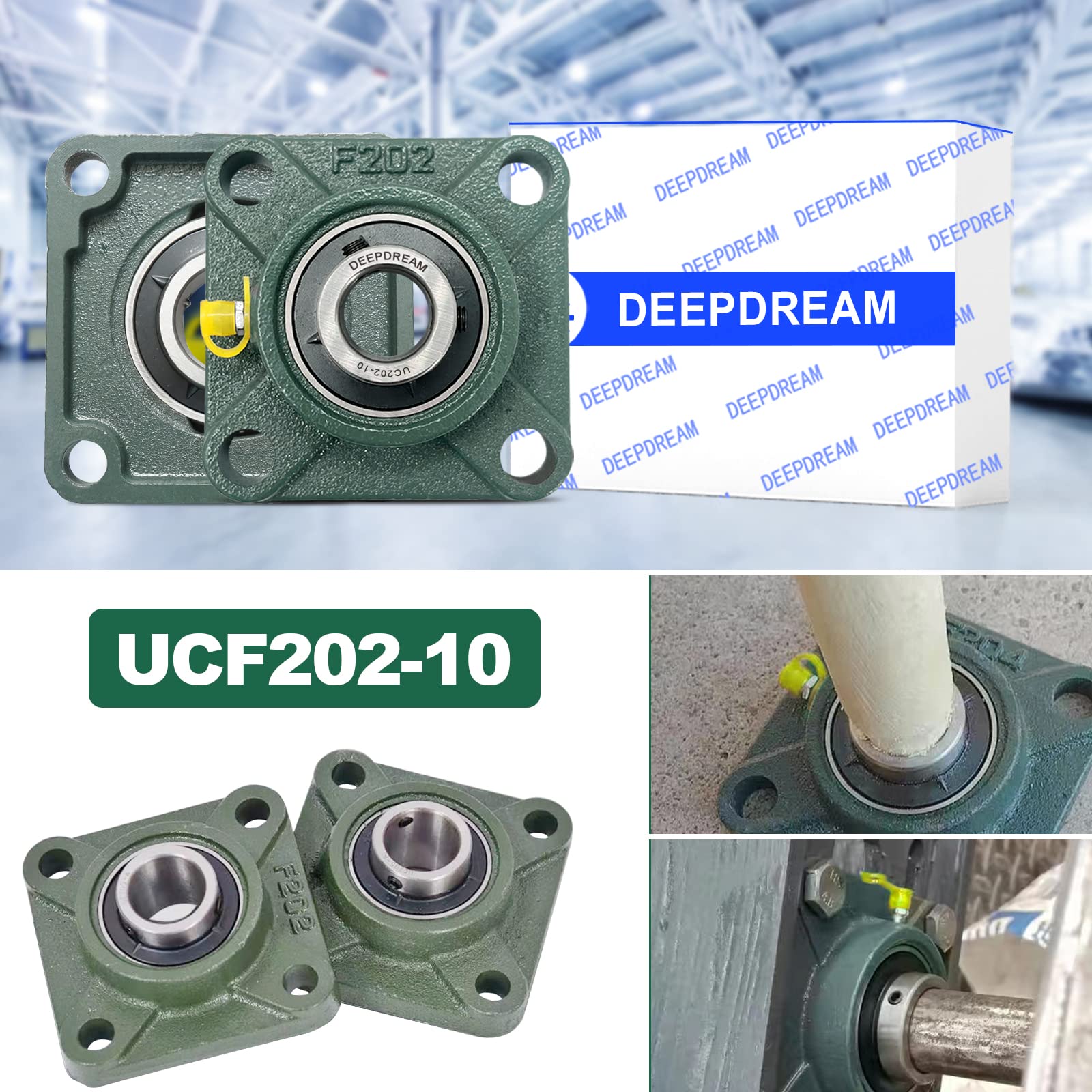 Amazon | DEEPDREAM UCF202-10 ピローブロックベアリング 2個 5