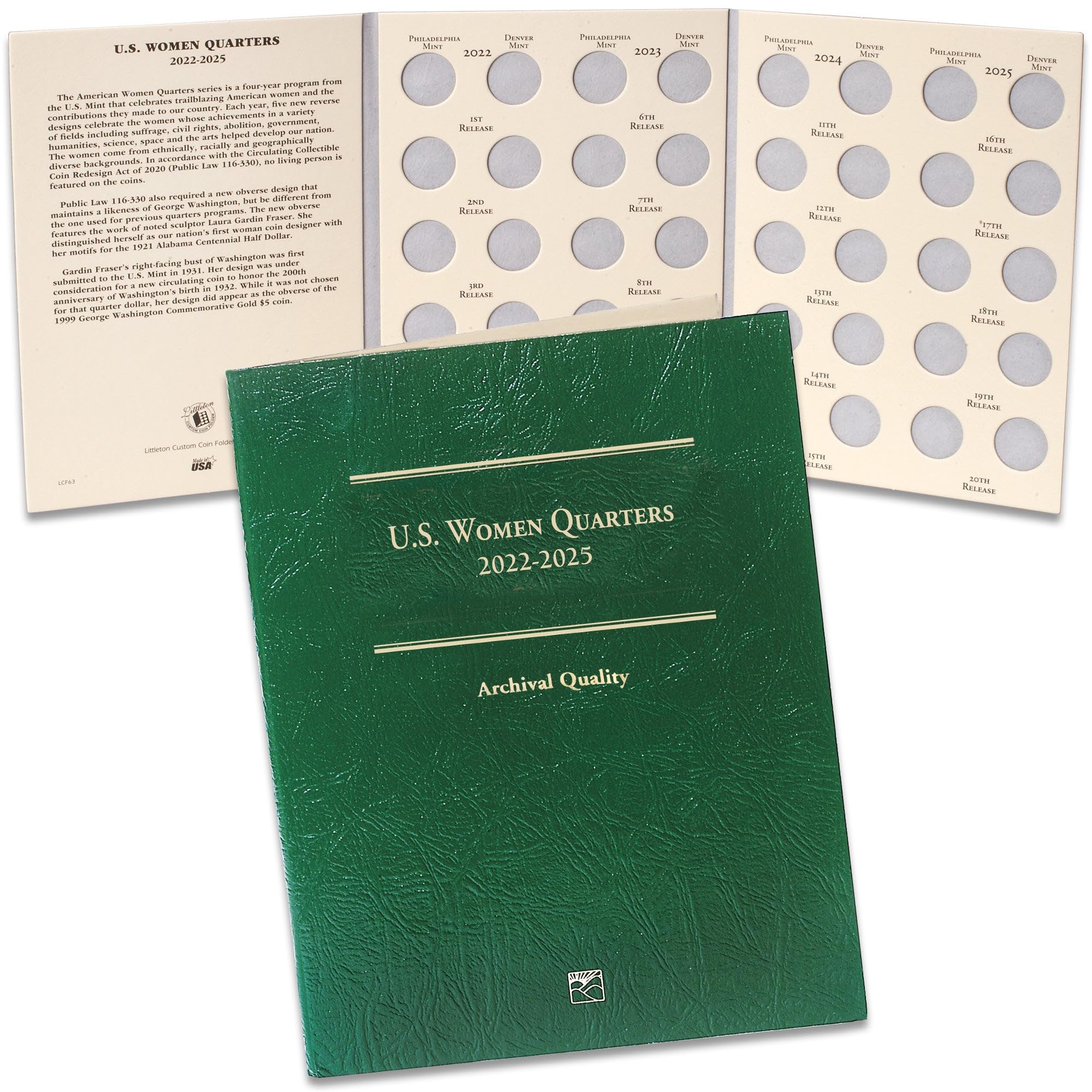 ☆。「アメリカ50州記念収納アルバム」(全50州収納済)。 Amazon.co.jp: Current Collector 50 States Quarter アルバム