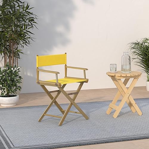 Miniatura 2 de Casual Home 200-00/021-34 - Silla de director de 18 in, marco natural, con lona color dorado, altura clásica